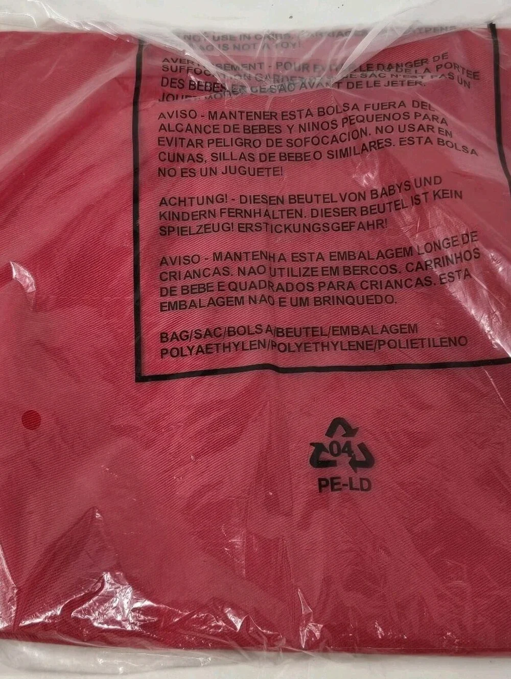 Vintage Hanover Beans Barbecue Full Size Apron Red Brand New Sealed Promotional